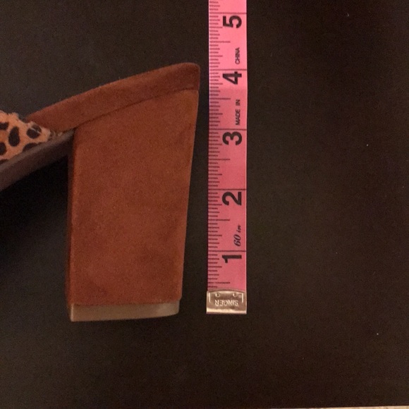 Rialto faux suede slide in brown leopard - Picture 9 of 11